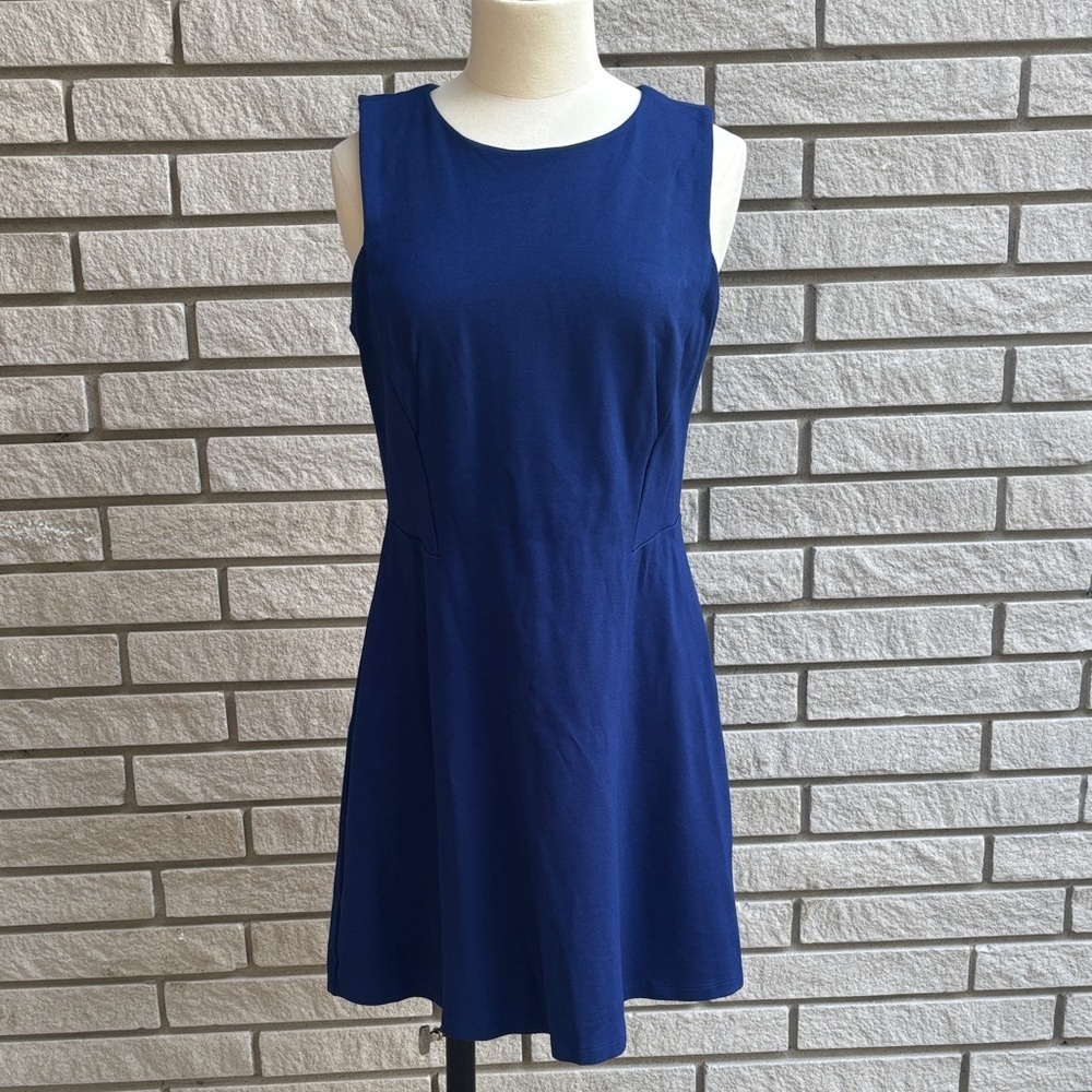 Reitmans Navy Sleeveless Skater Dress Sz M